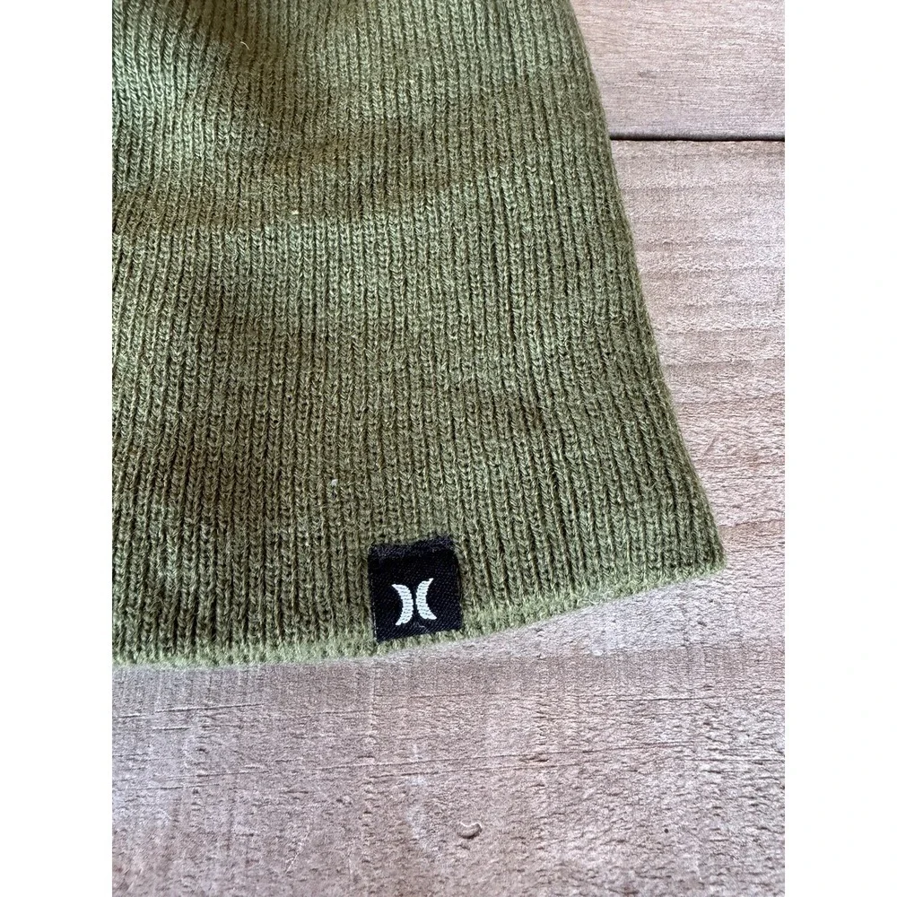 Hurley Skull Cap Ski Beanie Olive Green Color One Size‎